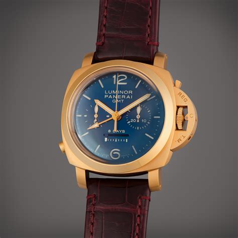 panerai op 6716|PANERAI, 18K PINK GOLD LUMINOR 1950 8 DAYS GMT, REF..